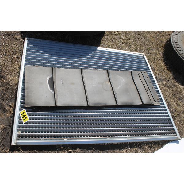 Combine sieve and pick up belts