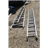 Image 1 : 2- Wooden step ladders and 1- Alum. Ladder
