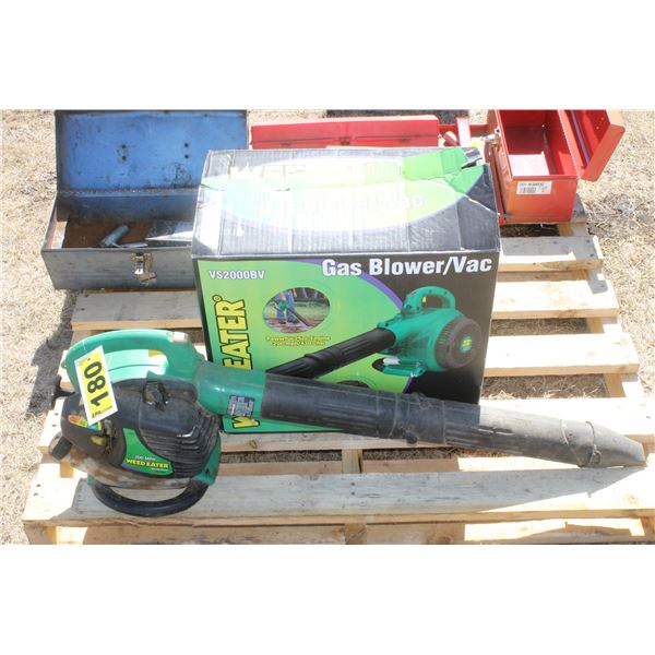 Weed eater gas blower (running)