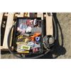 Image 1 : Tray of misc. tools, hyd. Hose & coupler clamps, allen wrenches