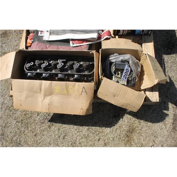 Engine head and carburetor for a 427-V8