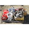 Image 1 : Jerry cans, misc. fuel nozzles, box of lights (vehicle)