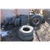 Image 1 : Stack of used truck tires & rims