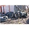Image 2 : Stack of used truck tires & rims