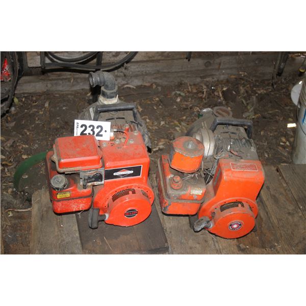 2- Briggs & Stratton water pumps
