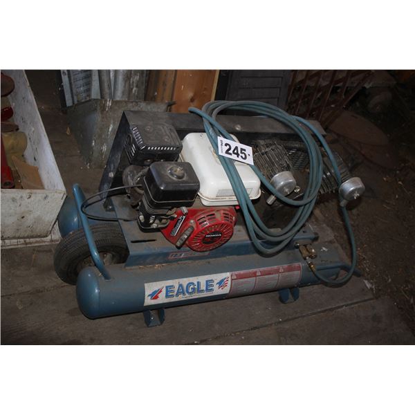 Eagle portable air compressor c/w engine