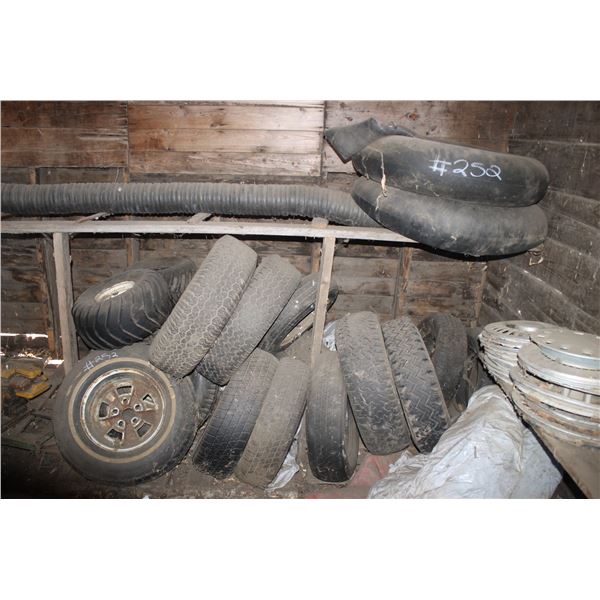Qty of tires, tubes and suction hose