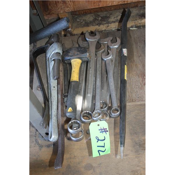 Alum. Pipe wrench, bars and wrenches