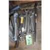 Image 1 : Alum. Pipe wrench, bars and wrenches