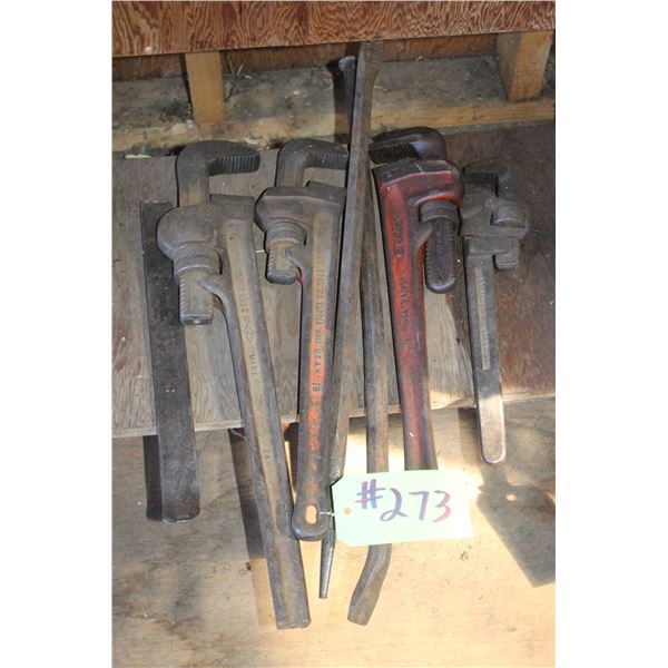 Bars and pipe wrenches