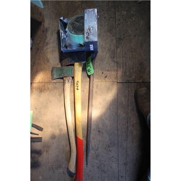 2- Axes, pry bar and Kohler engine kit