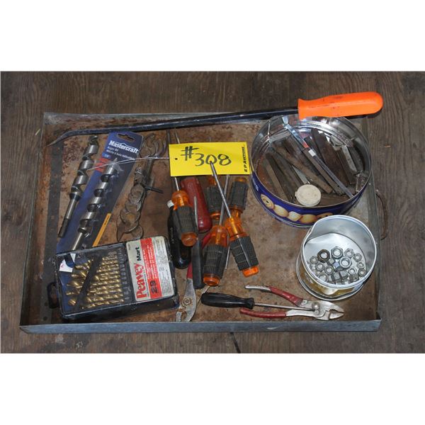 Drill bits, screwdrivers and misc.