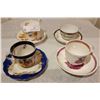 Image 1 : An Assortment Of Four Wonderful Vintage China Tea Cups/Saucers