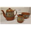 Image 3 : A Watcombe Tea Pot/Creamer And Bowl.