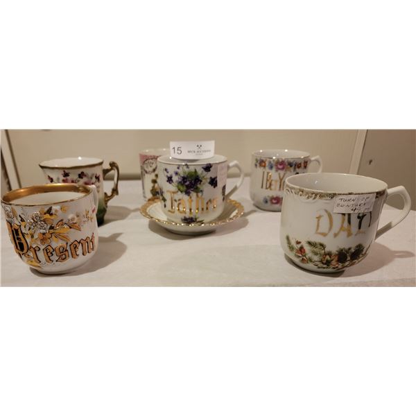 A Collection Of Antique, Turn Of The Century, Coffee/Tea Cups