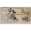 Image 1 : A Pair of Charming Porcelain Ornaments; Dressed in Victorian Era Garb