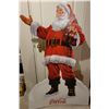 Image 3 : A Charming Cardboard Coke-Themed Santa With An Assortment Of Spirited Christmas-Themed Ornaments