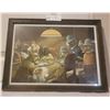 Image 1 : A Pair Of Charming Posters Of Dogs Playing Poker(Framed) By CM Coolidge