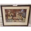 Image 2 : A Pair Of Charming Posters Of Dogs Playing Poker(Framed) By CM Coolidge