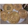 Image 3 : An Assortment Of Decorative Brass Colored Wall Plates