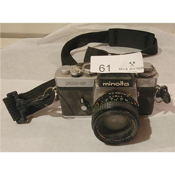A Minolta Camera( XE-5) with Minolta( Rokkor X) Lens