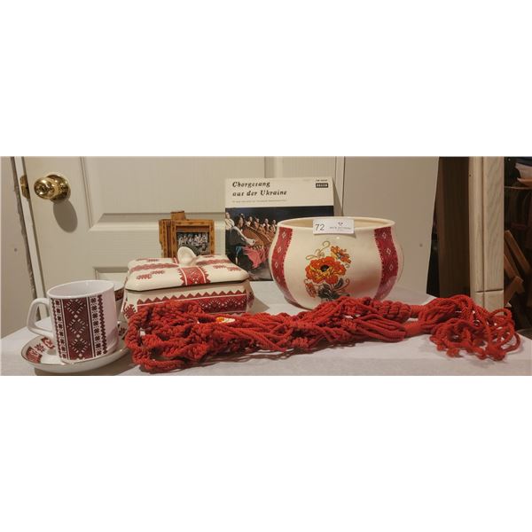 An Assortment of Ukrainian Goods And Wares