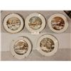 Image 1 : A Elegant Collection Of 5 Decorative Plates By Currier & Ives(American Frontier)
