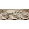 Image 2 : A Wonderful Collection Of Silver Colored Rimmed China From Johnson Bros