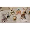 Image 3 : The Big Bunny/Mousy Lot (Porcelain Ornaments), with Carrot-Themed Plate