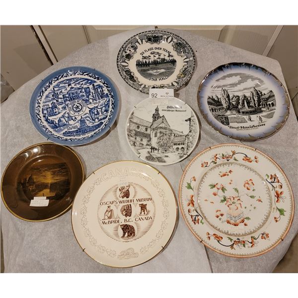 A Glorious Assortment Of Collectors Plates Themed Around Beautiful Sights And Locations