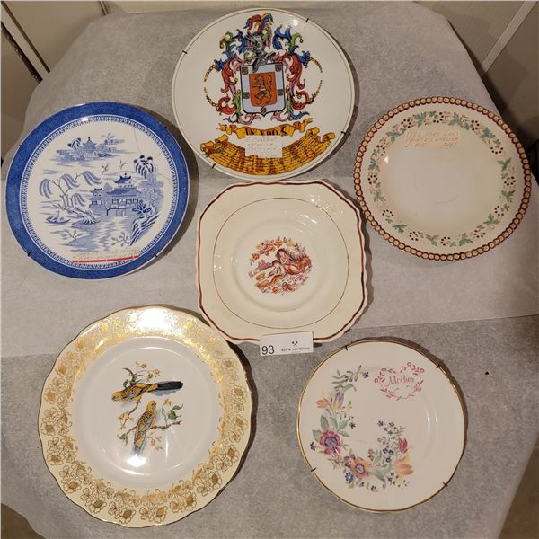 A Wonderful Assortment of Decorative Plates With An Elegant Array Of Artwork For Your Enjoyment.