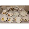 Image 1 : A Large Assortment Of China(Cups, Plates, Bowls, ToothBrush Holder etc)