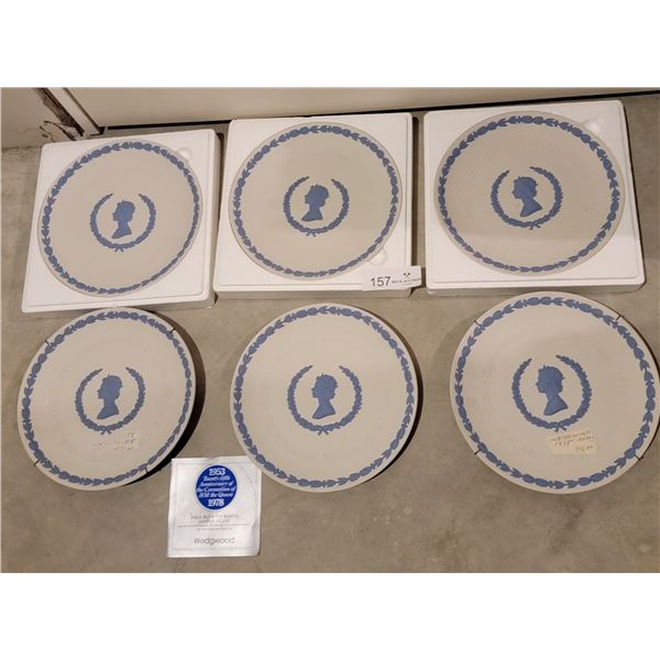 6 Commemorative Plates (Matching) To Celebrate Queen Elizabeth's Jubilee In 1978