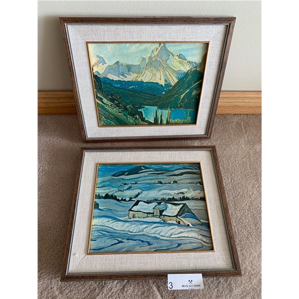 J.E.H. MacDonald and A.Y Jackson (Titles in Description) - 2 x Framed Prints