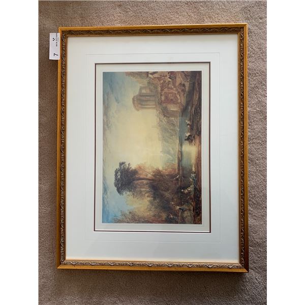 J.M.W. Turner (1817) "Landscape: Composition of Tivoli"  - Framed Print