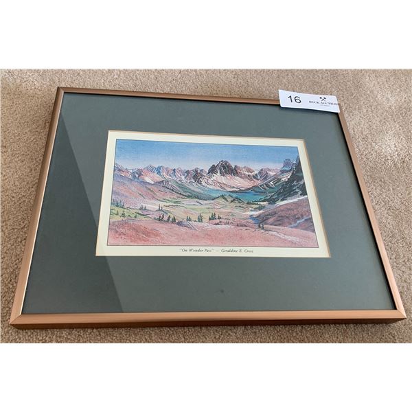 Geraldine E. Cross "On Wonder Pass" - Framed Print