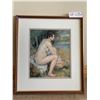 Image 1 : Renoir (1883) "Femme Nue Assise Dans Un Paysage" - Framed Print