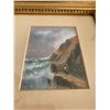 Image 4 : Framed Diptych of Rocky Shore - Original Work - Artist Name Illegible