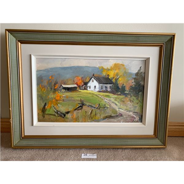 Douglas Elliot, O.J.P. "Caledon Homestead" - Original Oil Painting by  29" x 21"