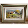 Image 1 : Douglas Elliot, O.J.P. "Caledon Homestead" - Original Oil Painting by  29" x 21"