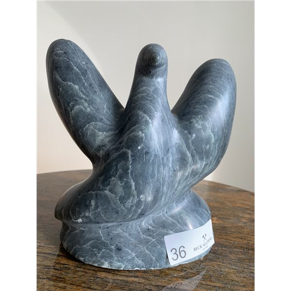 Svend A. Jensen Stone Carving of Bird (1998) (8" Tall)