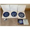 Image 1 : Royal Copenhagen Christmas Collection Plates (1987, 1988, 1989) - See Description for Names