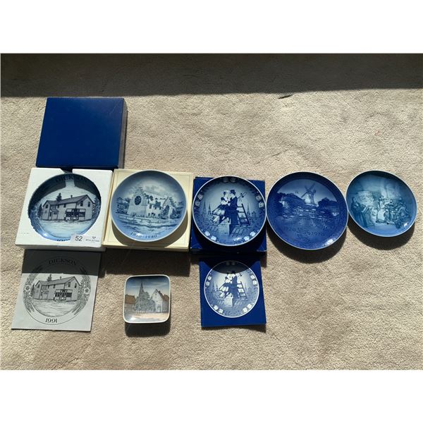Assortment of Royal Copenhagen Collector Plates (See Photos for Names)