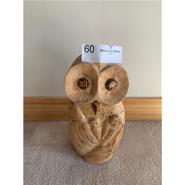 Svend Aage Jensen Beautiful Wooden Owl Carving