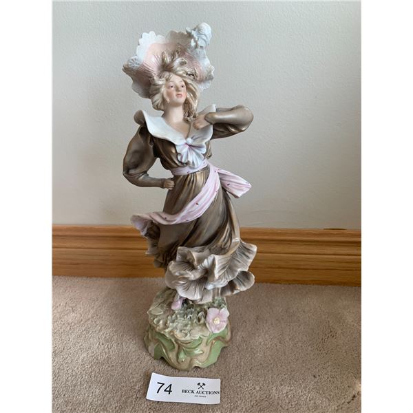 Royal Dux Bohemia Ceramic Lady Sculpture