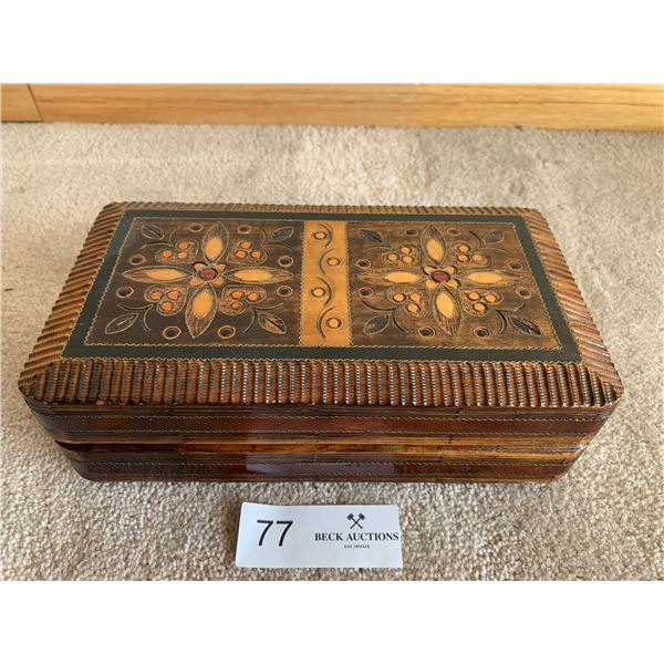 Handcrafted Ornate Wooden Box