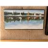 Image 2 : Wood Oil Painting "Mahone Bay, Nova Scotia" by Emma Cayer and "Marun Sofie" Framed Print
