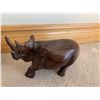 Image 7 : Wooden Elephant and Rhinoceros Carvings, Wooden Jug, Carved Bookend, and More!