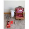 Image 1 : Thermos Carafe, Picnic Set (New), Corky Cork Extractor, and More!