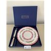Image 1 : Crown Staffordshire Fine Bone China Plate and Knife (New in Box)